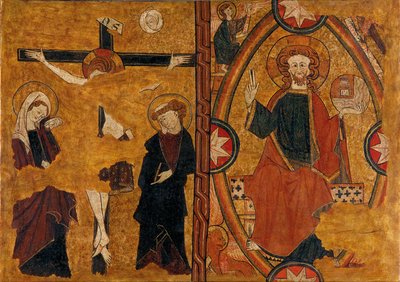 Calvary and Christ in Majesty by Unbekannt Unbekannt